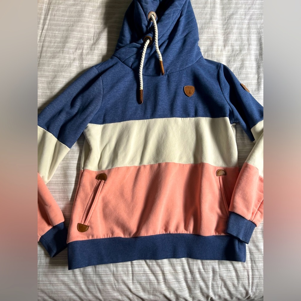 Coloured block sweater